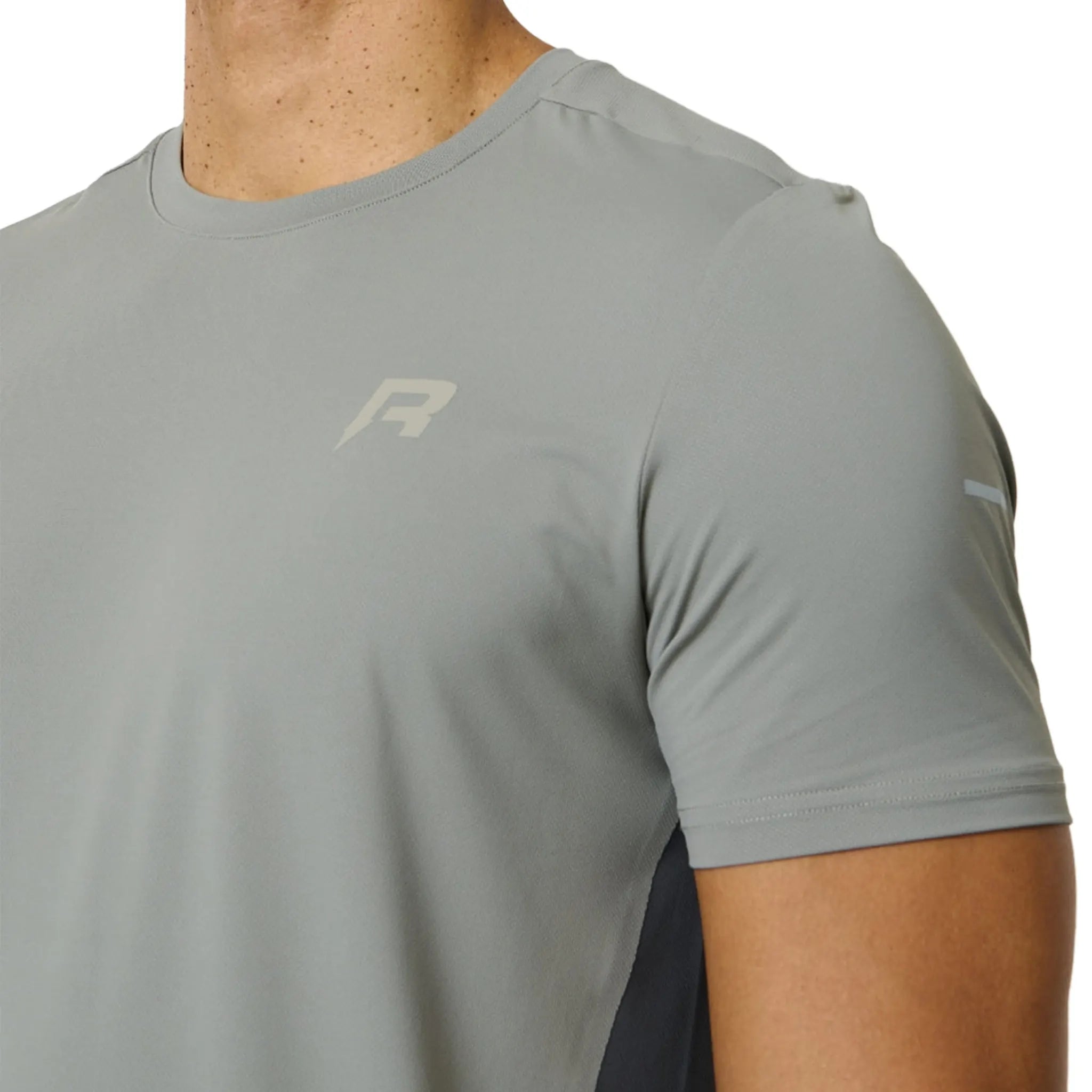 Detailed Front View of Reprimo Vortex Slate Faded Dune T-Shirt REP261-064